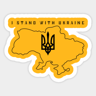 I Stand With Ukraine Sticker